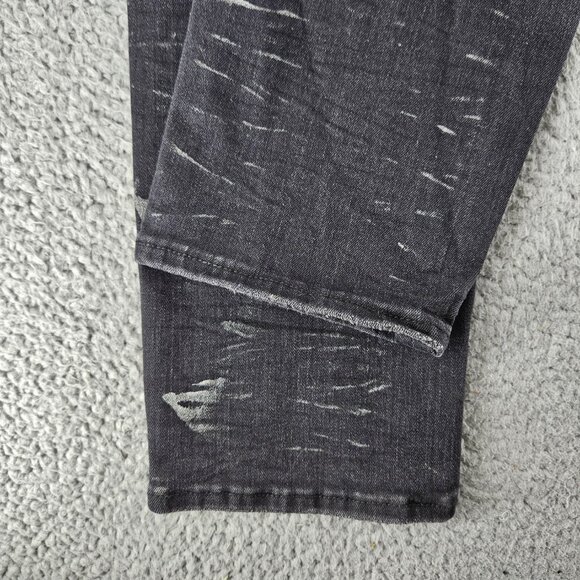 mnml Jeans Men 36 Black X143 Stretch Denim Distressed Slim Fit Pants Punk Skater - Picture 15 of 16